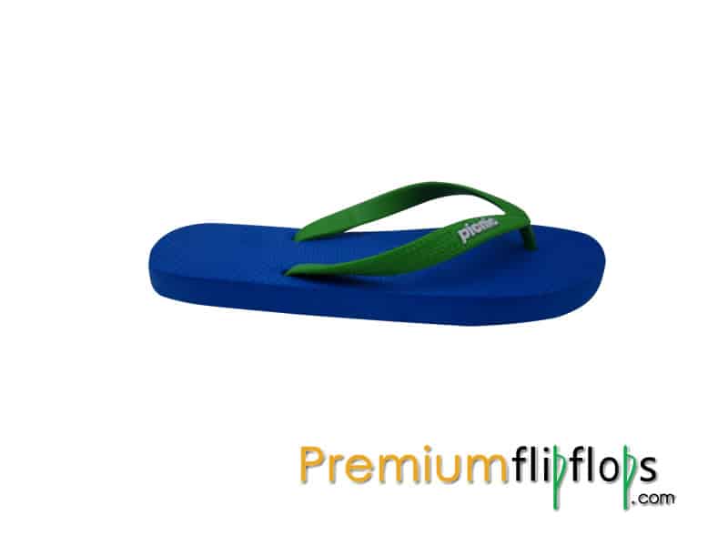 Baby Blue Picnic Logo Embossed Classic Natural Rubber Flip-flops